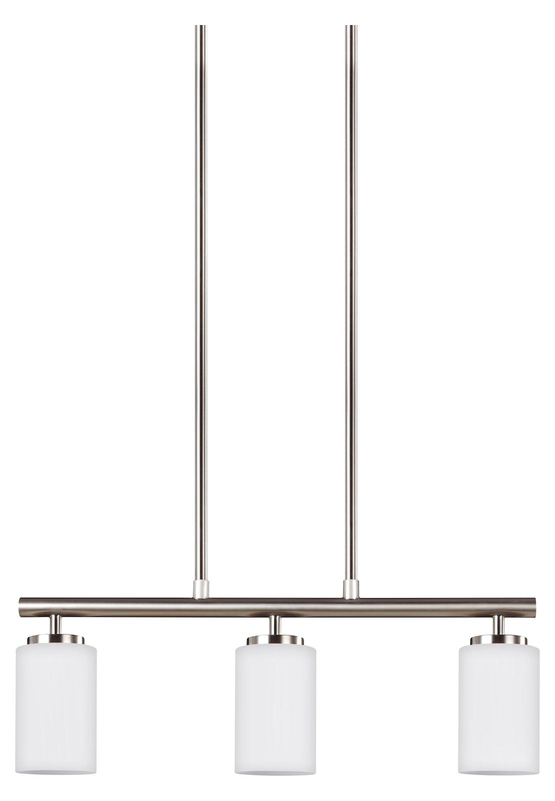 Three Light Island Pendant by Generation Lighting