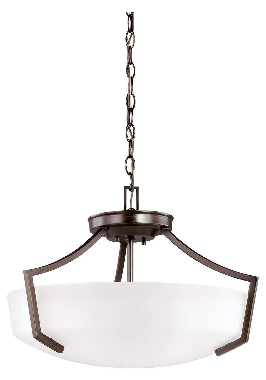 Three Light Ceiling Convertible Pendant by Generation Lighting