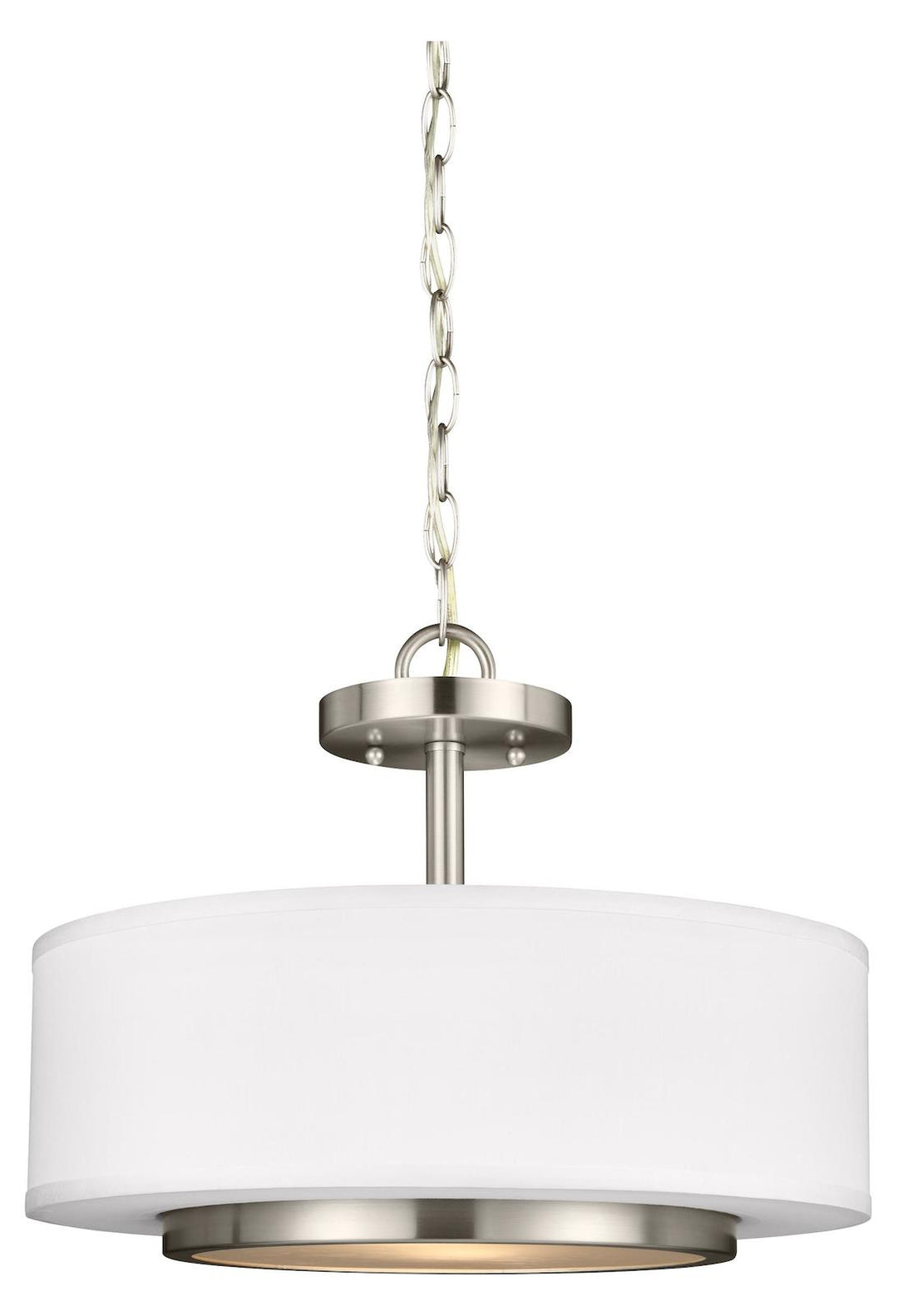 Two Light Semi-Flush Convertible Pendant by Generation Lighting