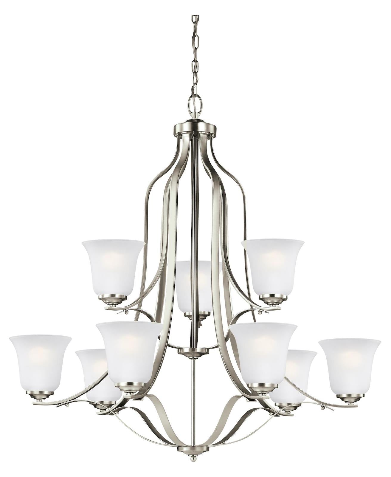 Nine Light Chandelier by Generation Lighting