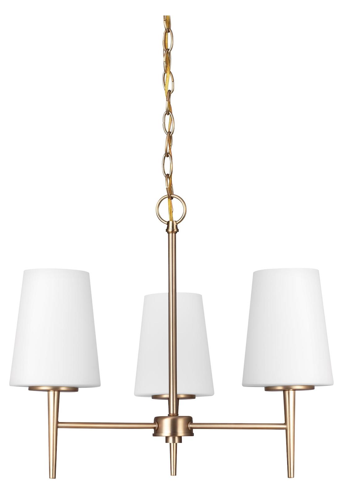 Three Light Chandelier by Generation Lighting