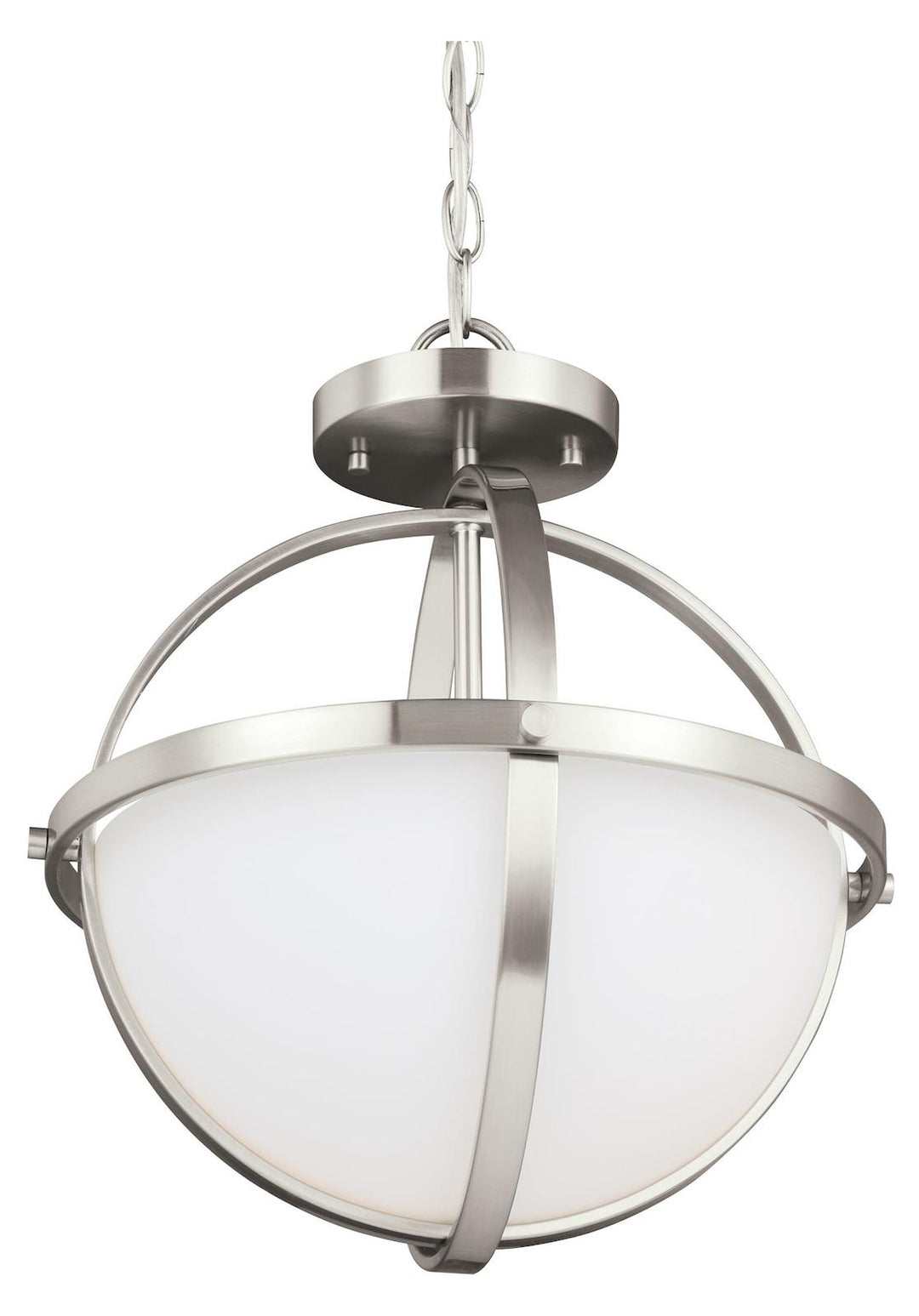 Two Light Semi-Flush Convertible Pendant by Generation Lighting