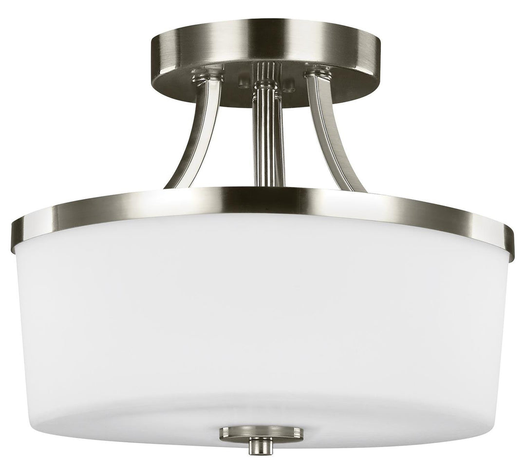 Two Light Semi-Flush Convertible Pendant by Generation Lighting