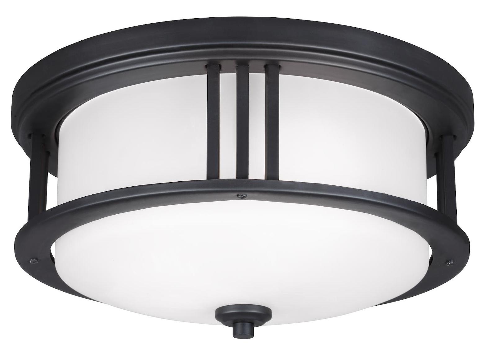 Two Light Outdoor Ceiling Flush Mount by Generation Lighting