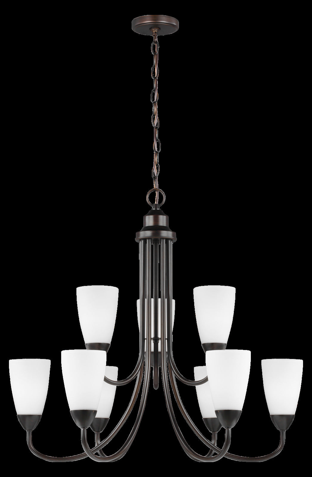 Nine Light Chandelier by Generation Lighting
