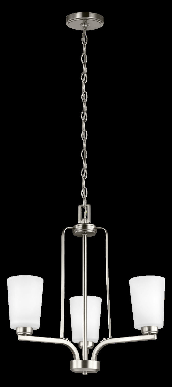 Three Light Chandelier by Generation Lighting