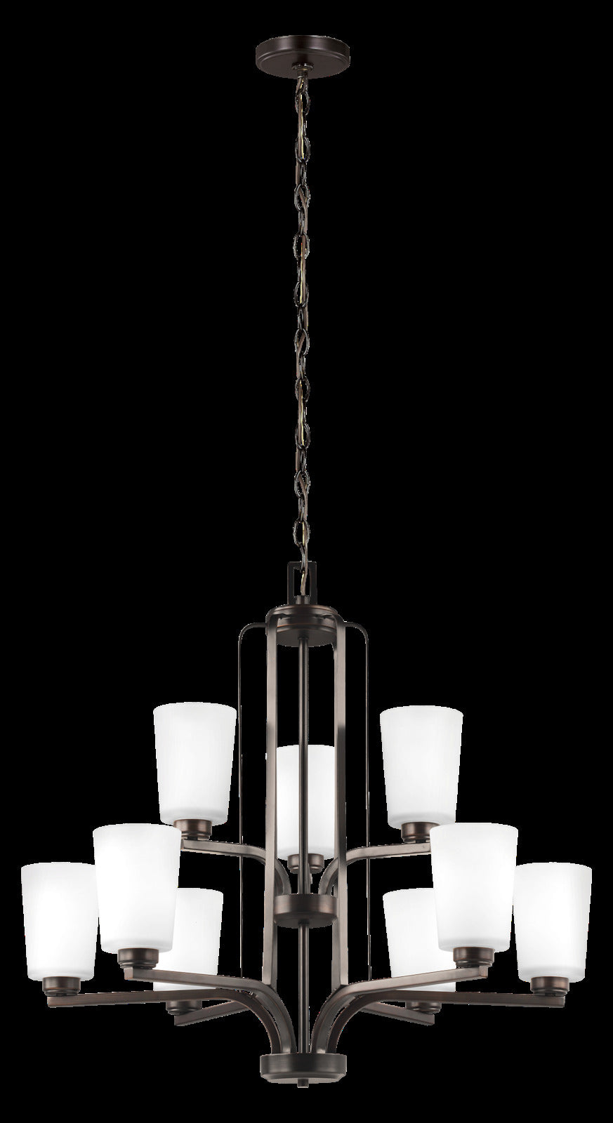 Nine Light Chandelier by Generation Lighting