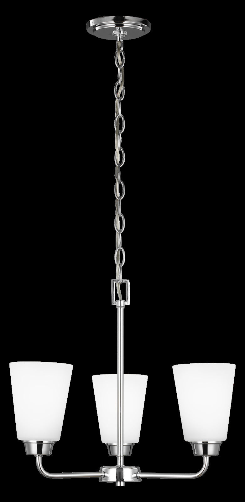 Three Light Chandelier by Generation Lighting