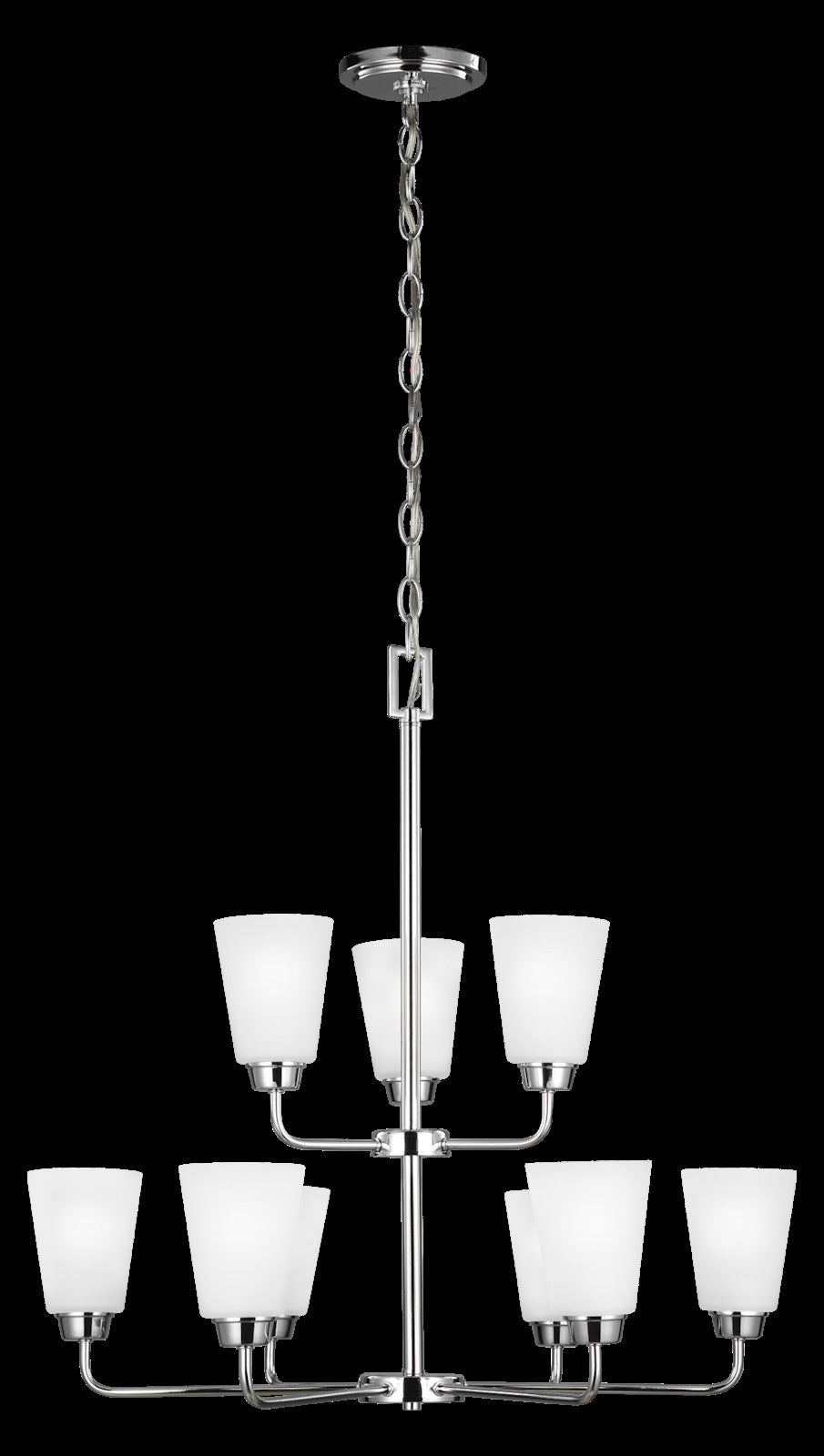 Nine Light Chandelier by Generation Lighting