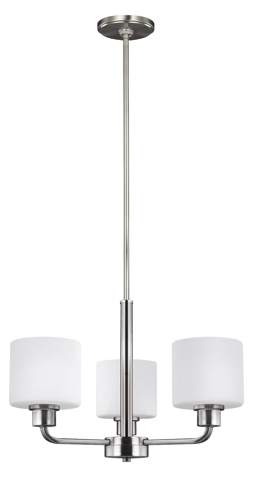 Three Light Chandelier by Generation Lighting