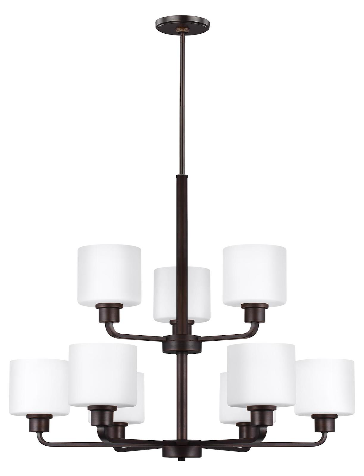 Nine Light Chandelier by Generation Lighting