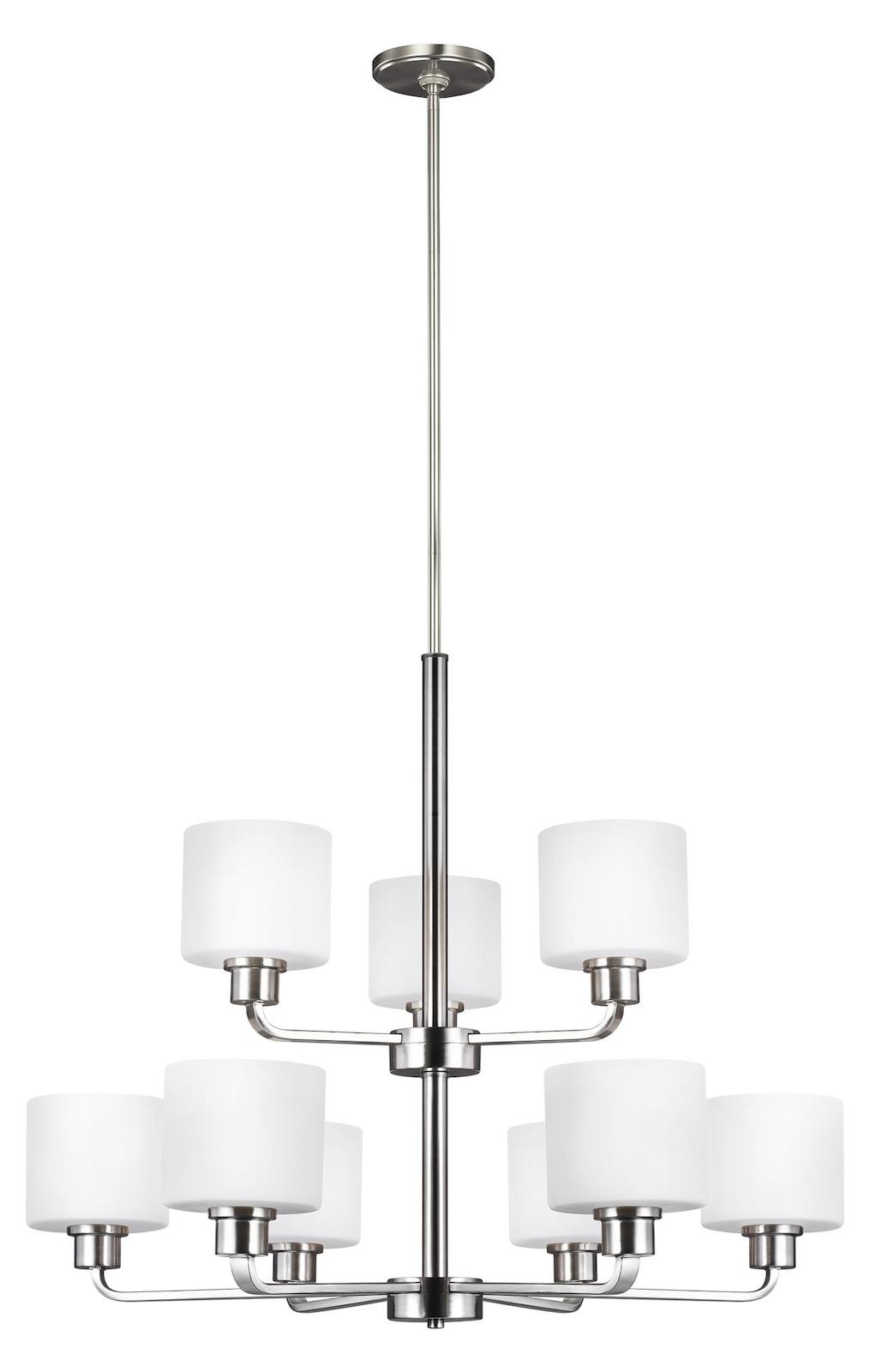 Nine Light Chandelier by Generation Lighting