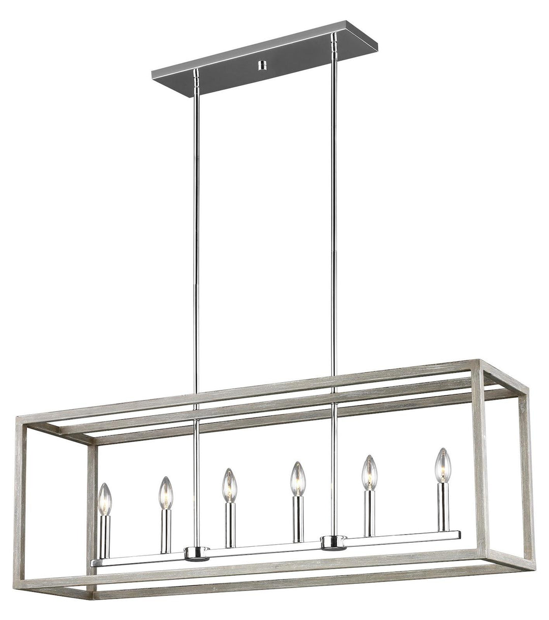 Six Light Island Pendant by Generation Lighting