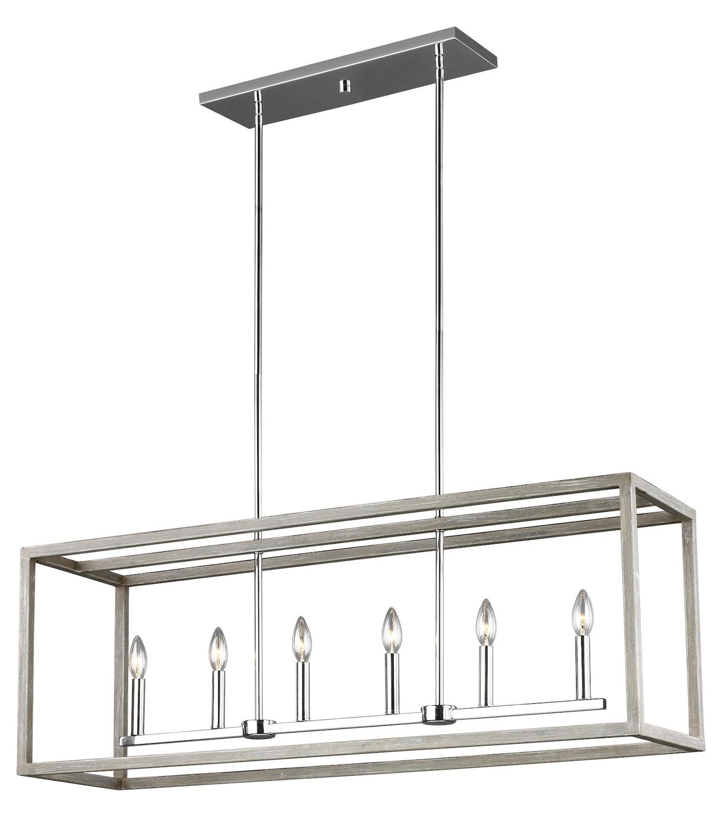 Six Light Island Pendant by Generation Lighting