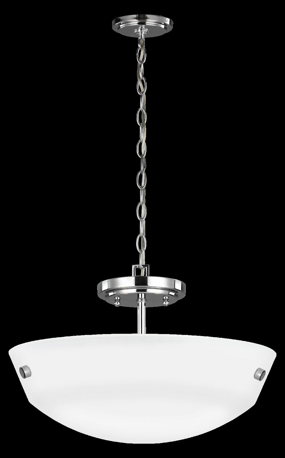 Two Light Semi-Flush Convertible Pendant by Generation Lighting