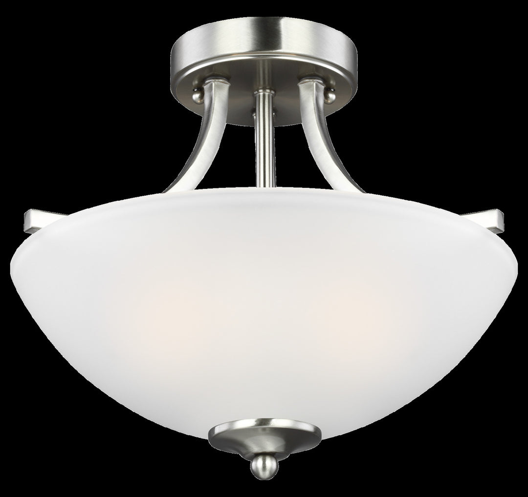 Small Two Light Semi-Flush Convertible Pendant by Generation Lighting