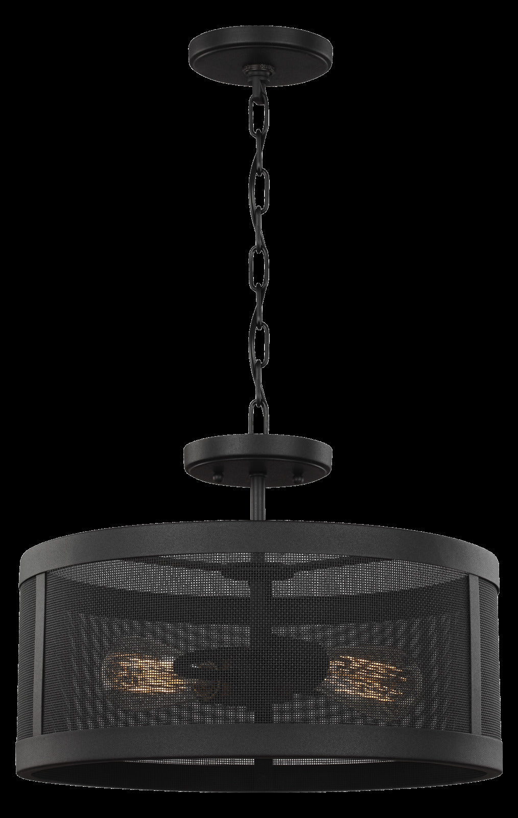 Two Lgiht Semi-Flush Convertible Pendant by VC Studio Collection