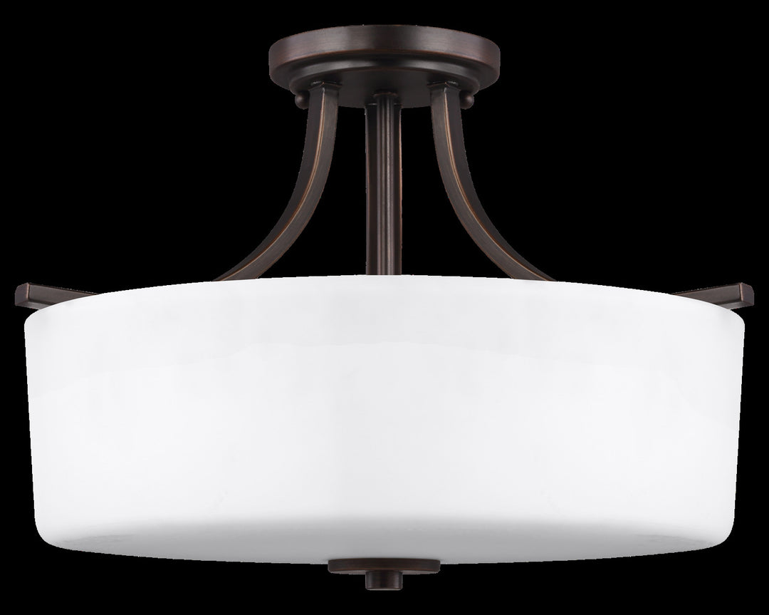 Three Light Semi-Flush Mount by Generation Lighting