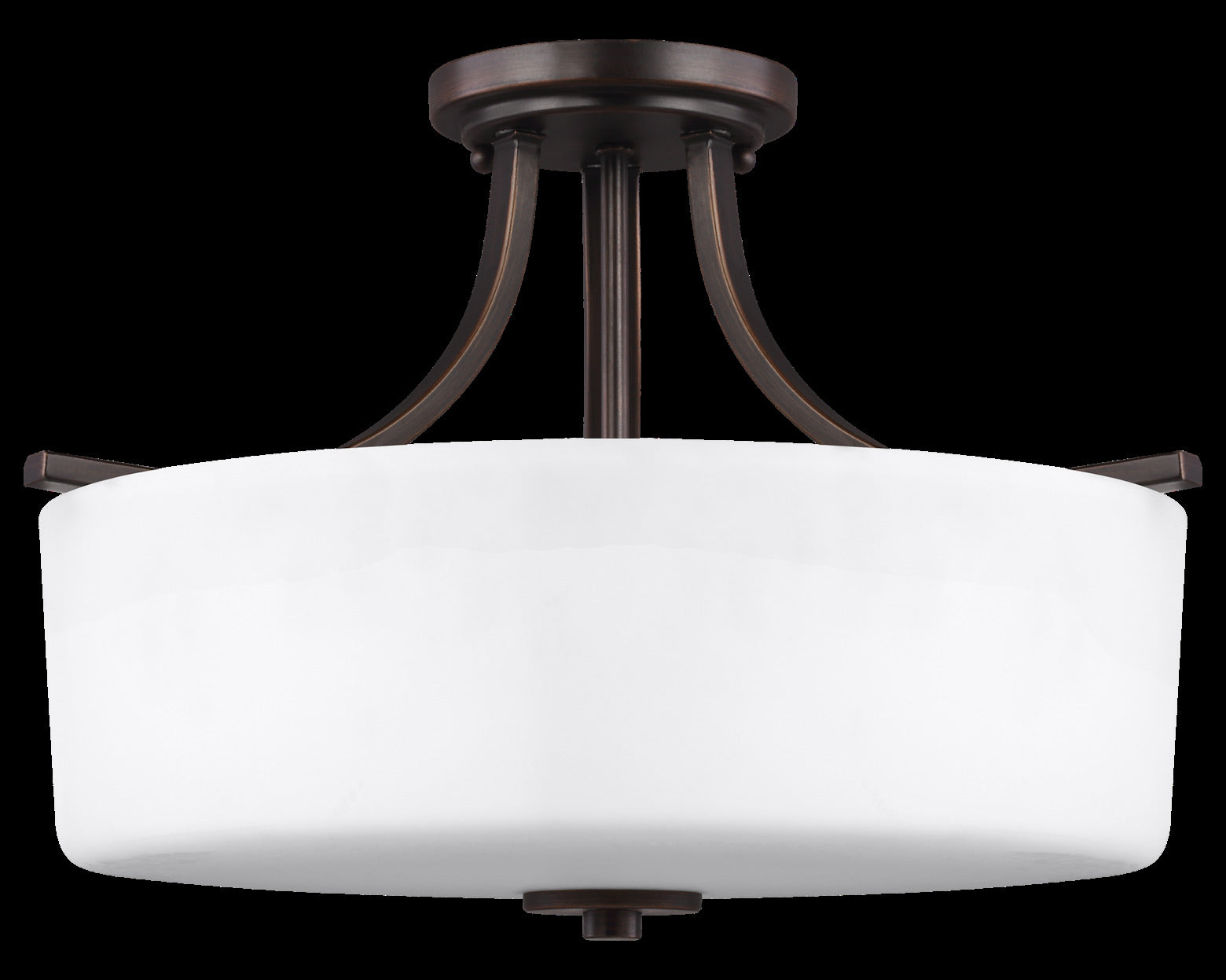 Three Light Semi-Flush Mount by Generation Lighting