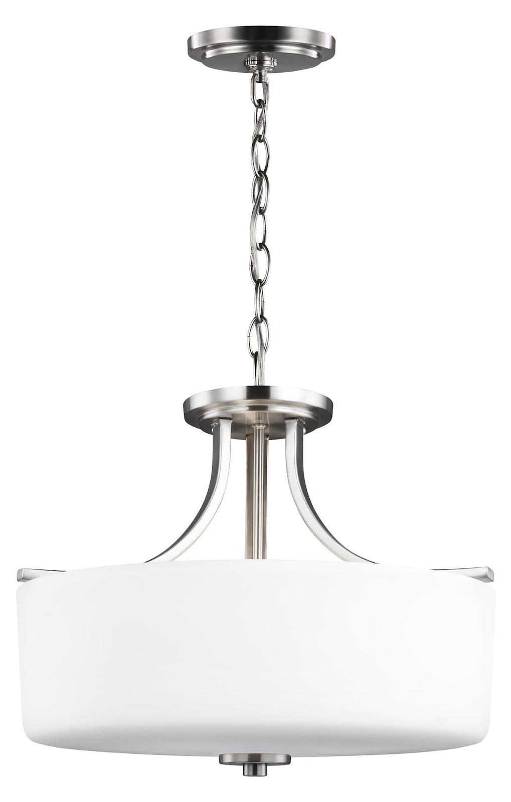 Three Light Semi-Flush Mount by Generation Lighting