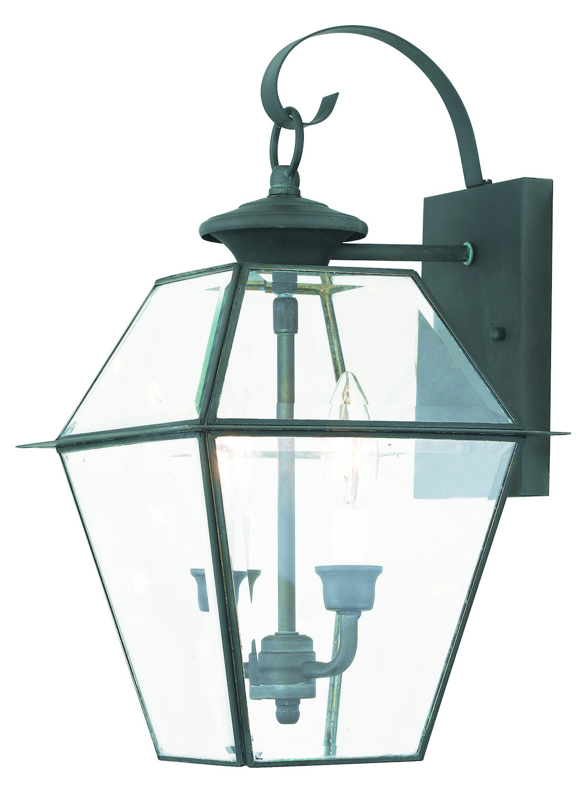 2 Light Ch Outdoor Wall Lantern by Livex Lighting