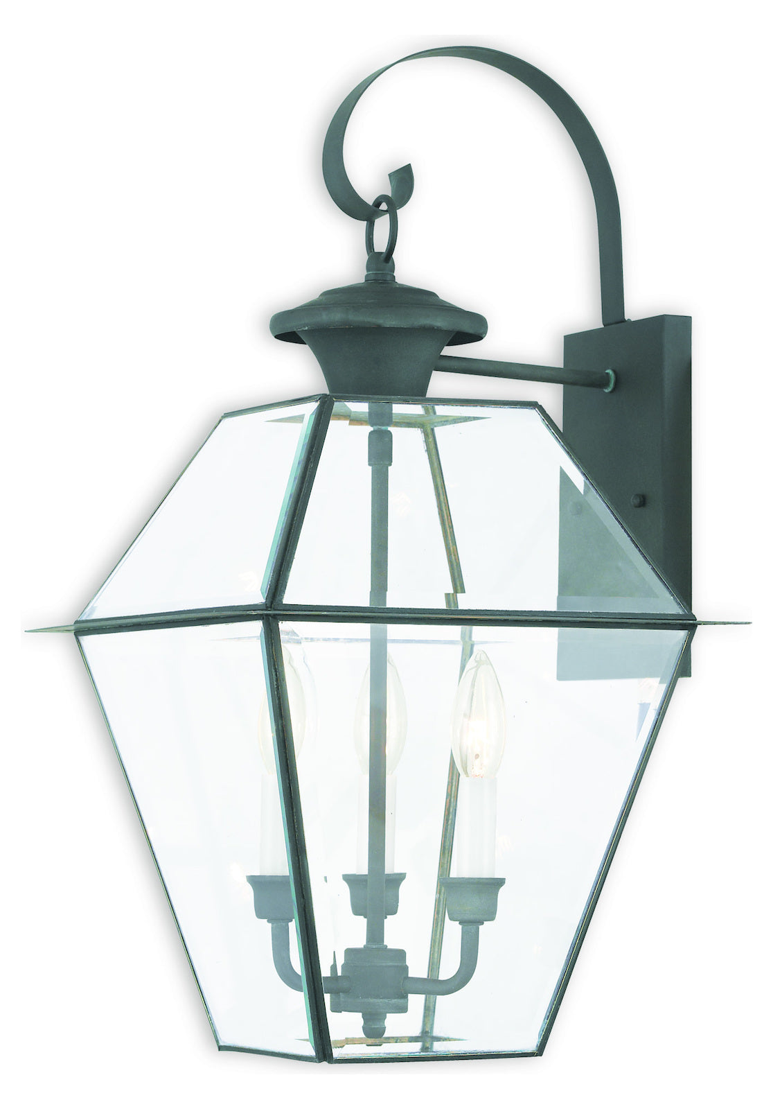 3 Light Ch Outdoor Wall Lantern by Livex Lighting