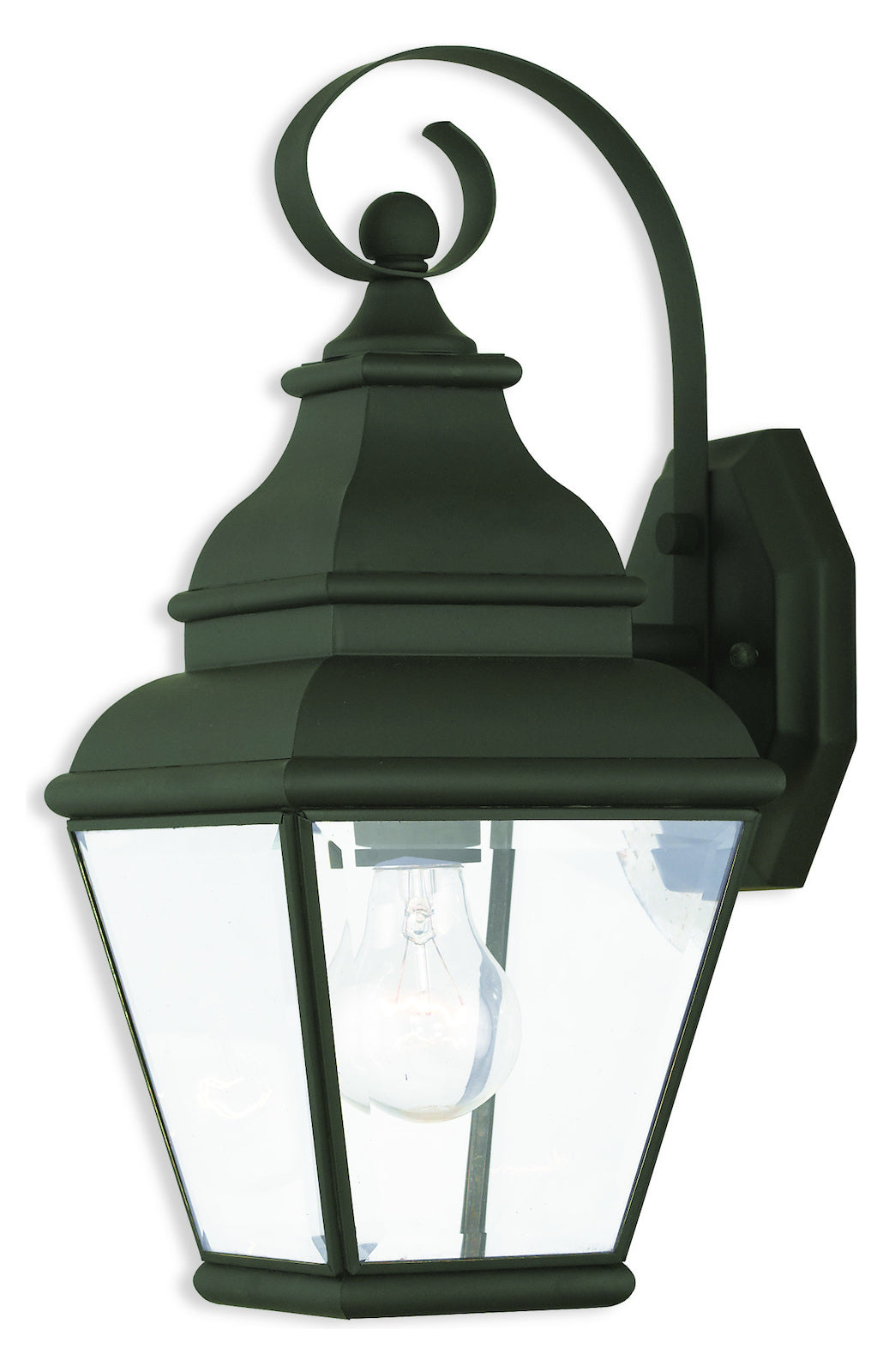 1 Light Blk Outdoor Wall Lantern by Livex Lighting