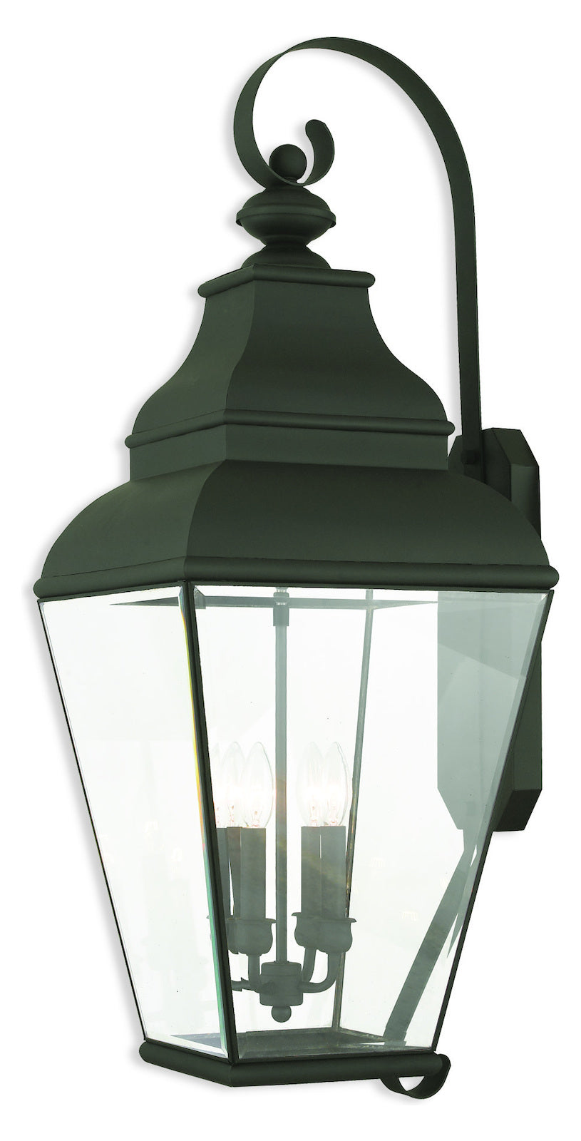 4 Light Blk Outdoor Wall Lantern by Livex Lighting