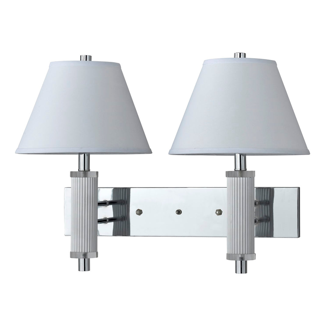 19In. Height Metal Wall Lamp In Chrome by CAL Lighting