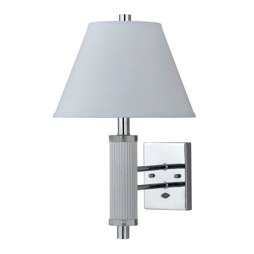 19In. Height Metal Wall Lamp In Chrome by CAL Lighting