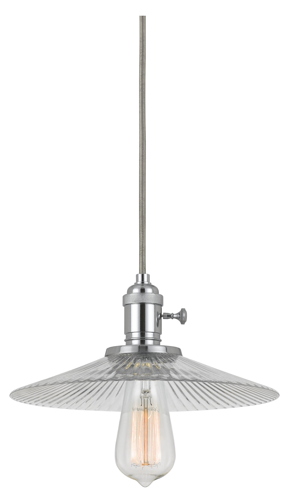 4.5In. Tall Glass Pendant With Oil Rubbed Bronze Cord by CAL Lighting