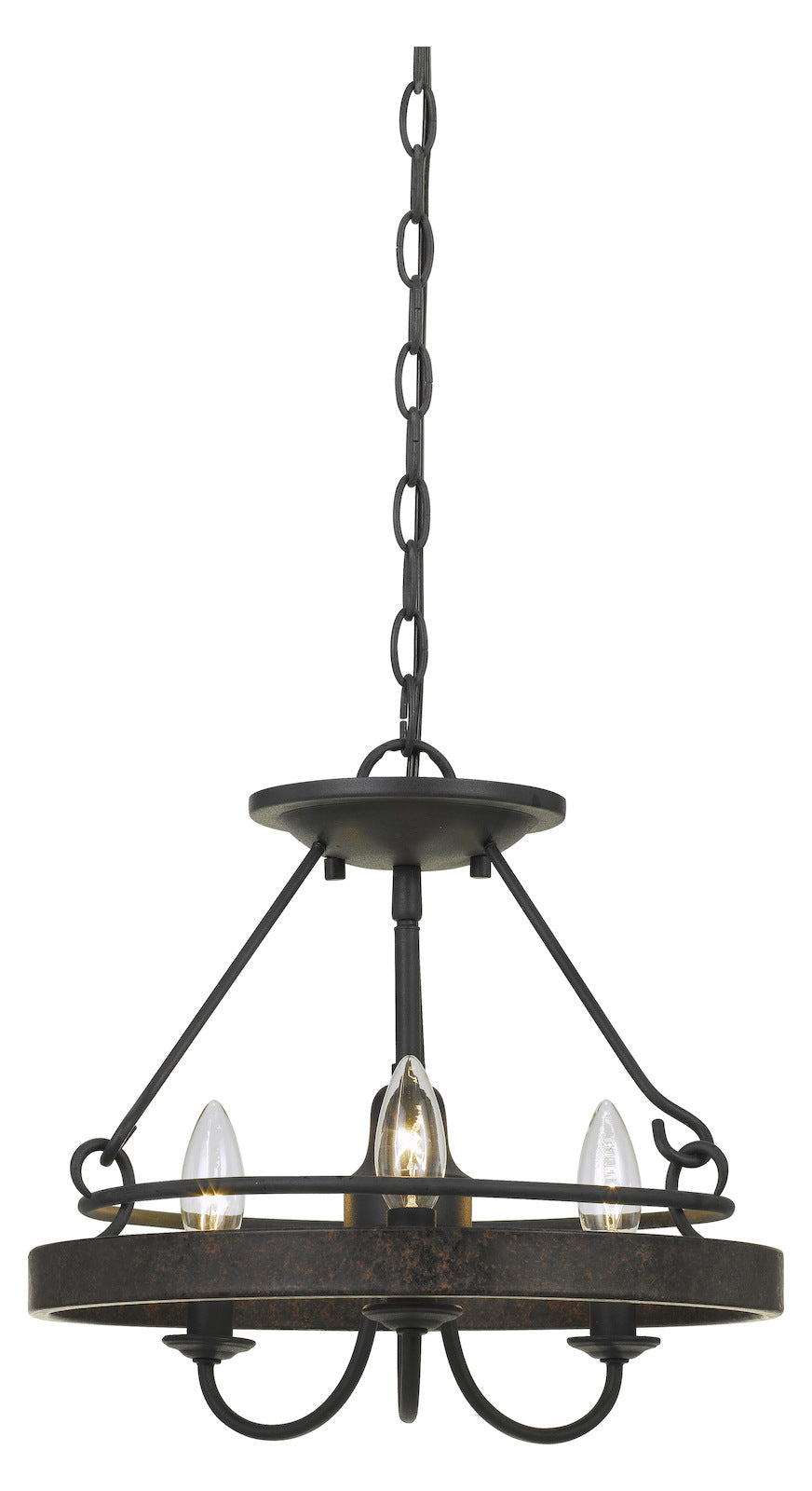 60W X 3 Helena Metal 2 In 1 Pendant/Semi Flush Mount Fixture by CAL Lighting