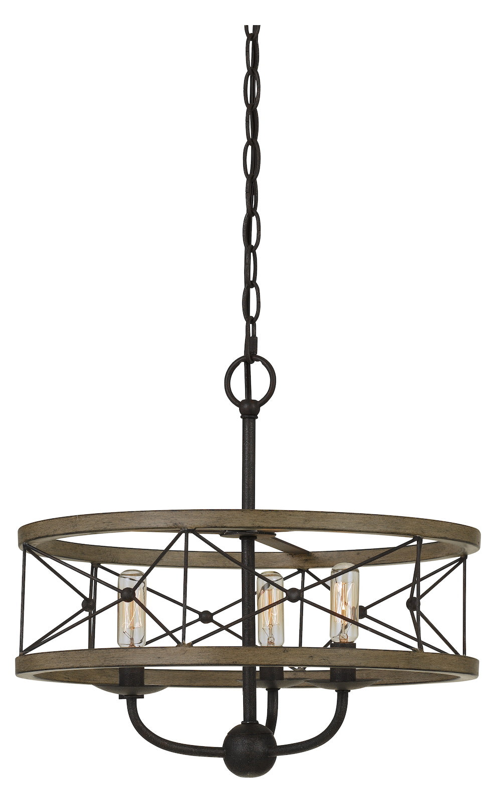 40W X 3 Modica Metal Pendant Fixture (Edison Bulbs Not Included) by CAL Lighting