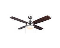 Cfan 48In. Lawson Bn 4 Rev Blades Silver Oak / Walnut Dual Mount Pull Cha by Canarm