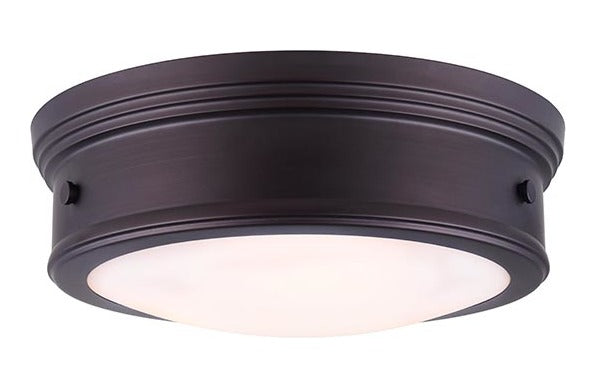 Boku  2 Lt Flush Mount Flat Opal Glass 60W Type A 13In. (W) X by Canarm