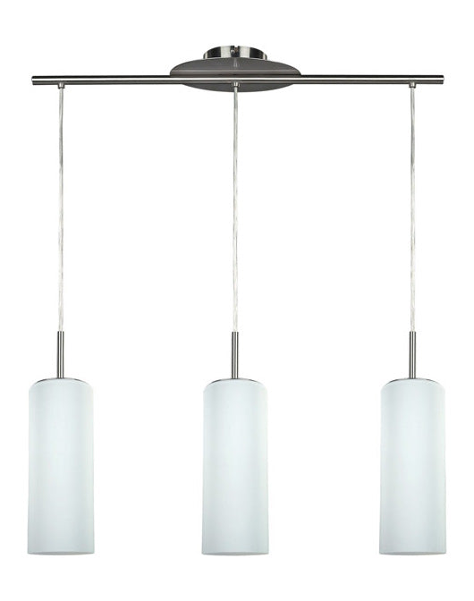 3 Lt Cord Pendant Flat Opal Glass 100W Type A 28In. W X by Canarm