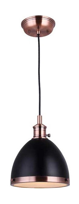 Esher  1 Lt Cord Pendant 60W Type A On/Off 8In. W X 59In. H by Canarm