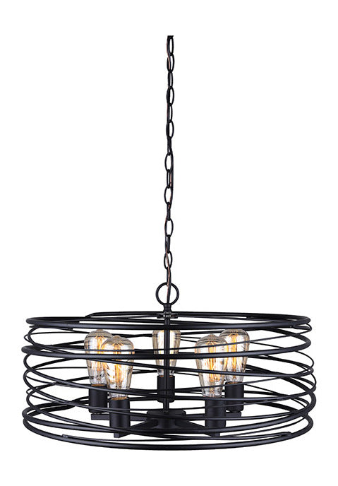 Ryland  Mbk Color 5 Lt 22In. Wide Chain Pendant 100W Type A by Canarm