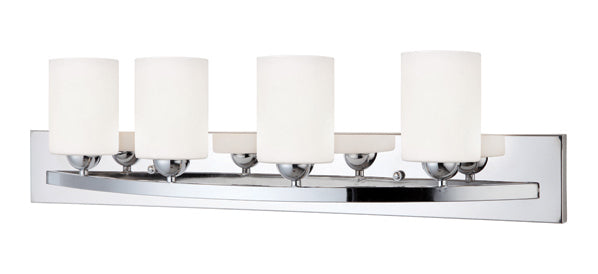 4 Lt Vanity Flat Opal Glass 100W Type A 32In. X 8 1 by Canarm