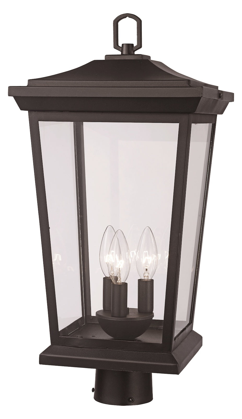 2Lt Outd Post Lantern Torch Lr by Trans Globe
