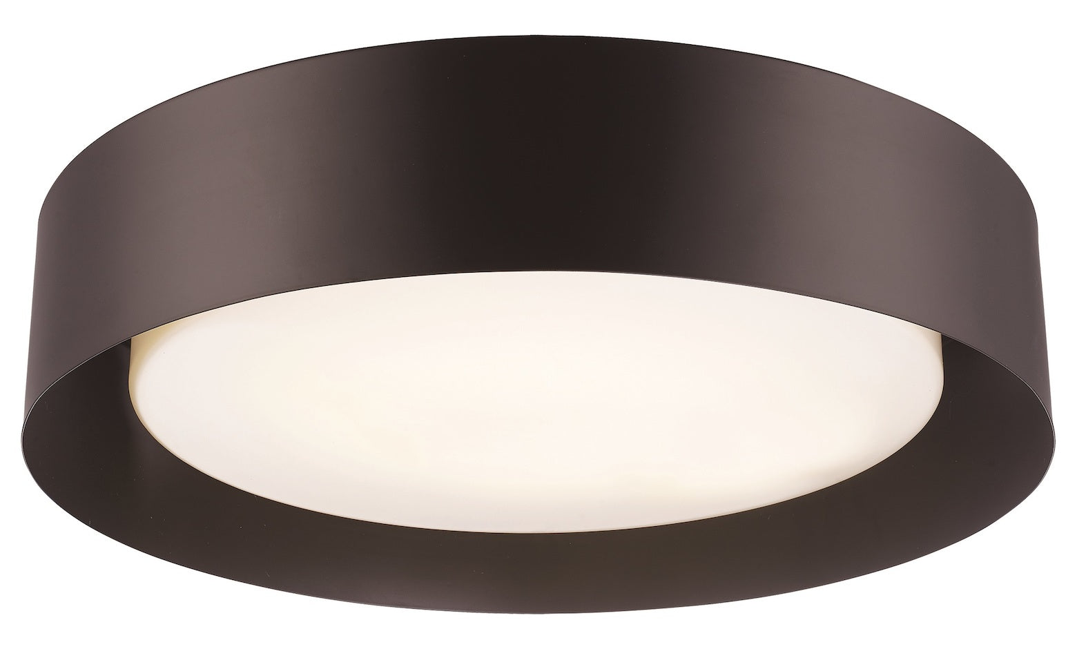 Led Flush Drum Wh Acry-Bk by Trans Globe