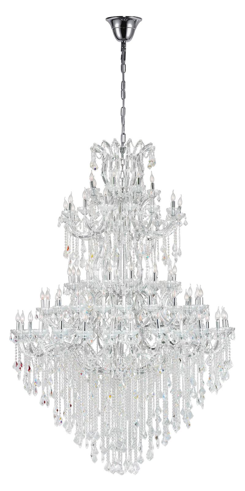 84 Light Chandelier With Chrome Finish by CWI Lighting