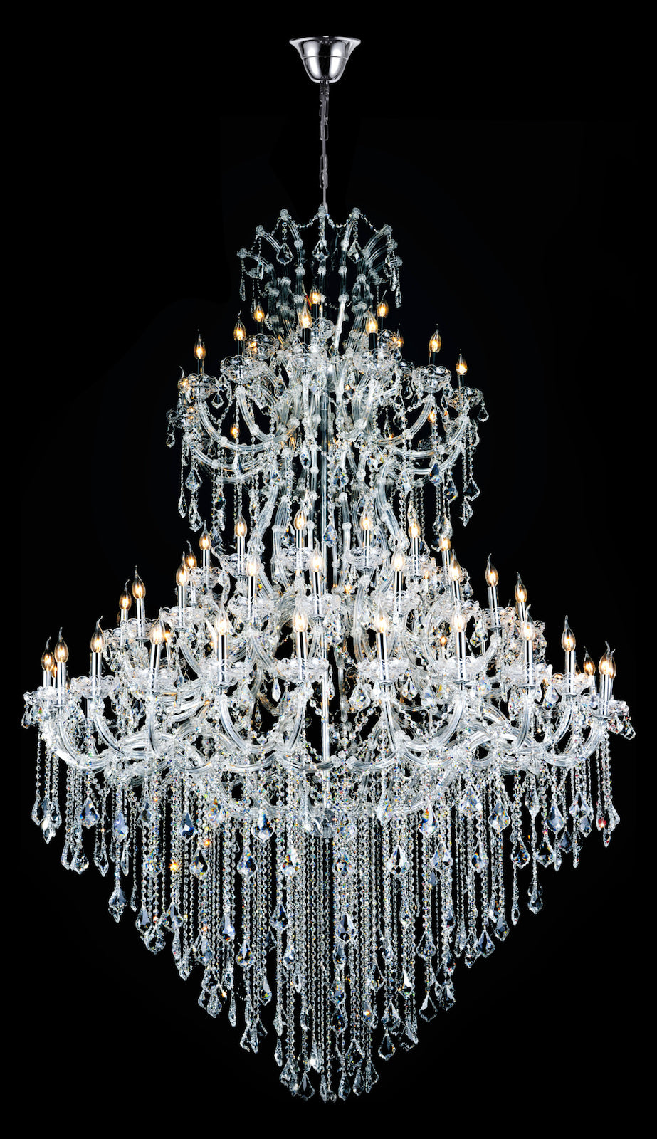 84 Light Chandelier With Chrome Finish