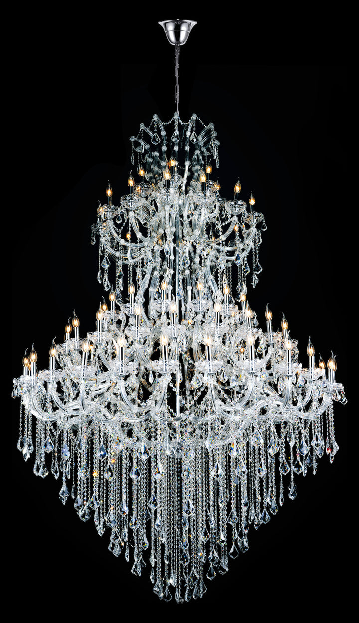 84 Light Chandelier With Chrome Finish