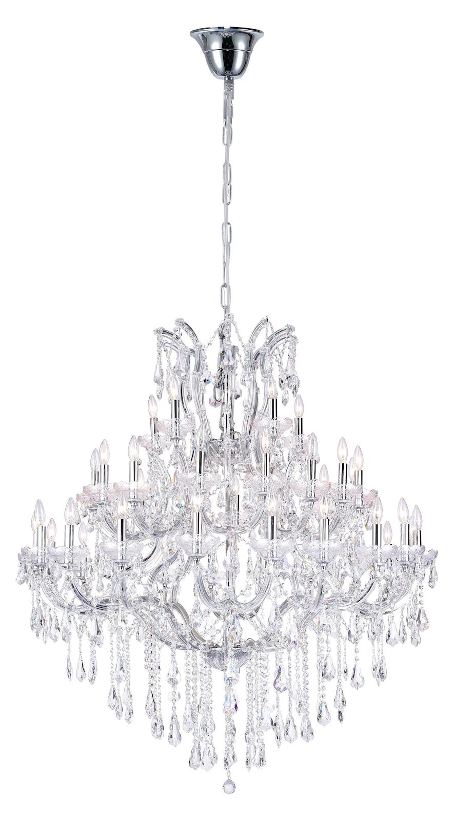 41 Light Chandelier With Chrome Finish by CWI Lighting