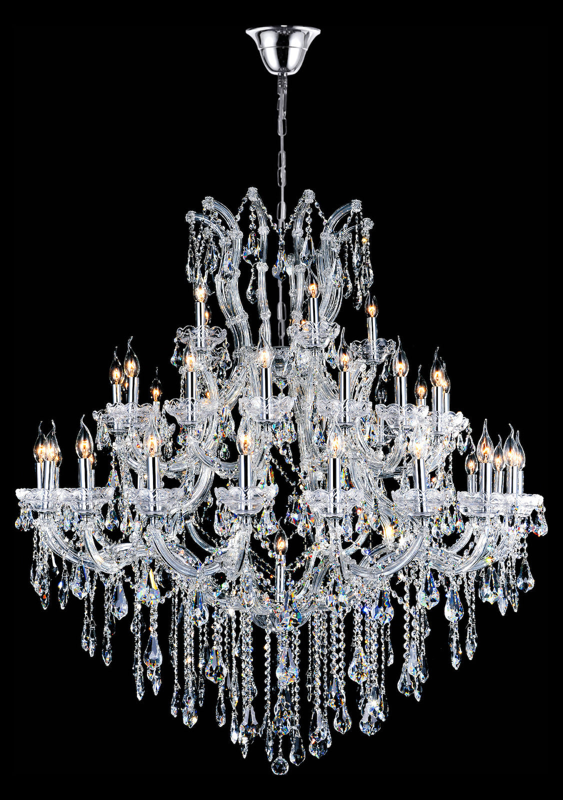 41 Light Chandelier With Chrome Finish