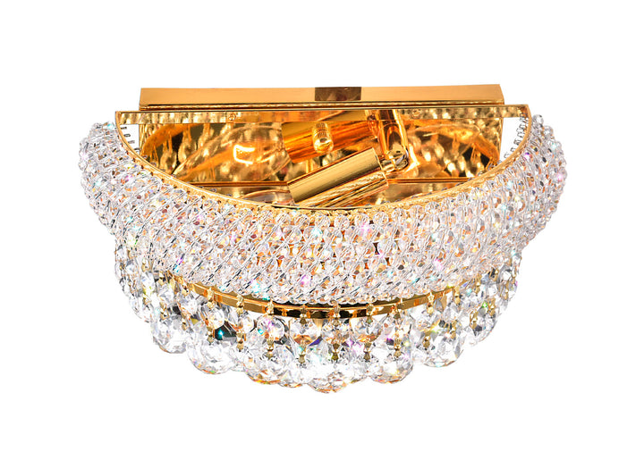 2 Light Wall Sconce With Gold Finish