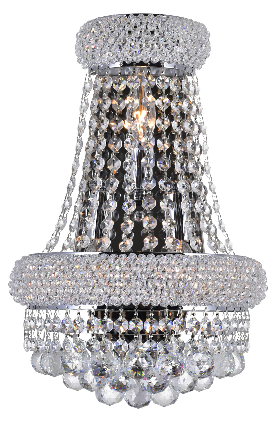 3 Light Wall Sconce With Chrome Finish by CWI Lighting