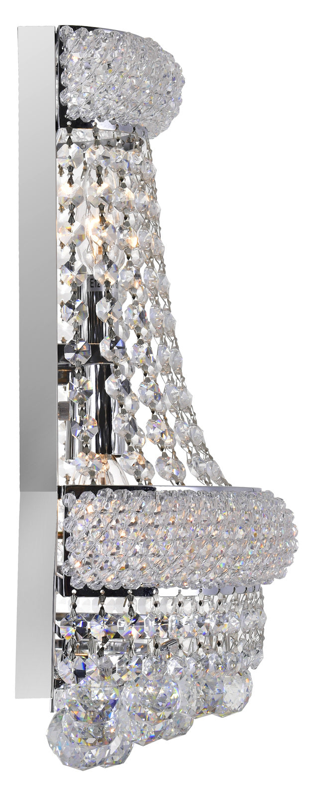 3 Light Wall Sconce With Chrome Finish