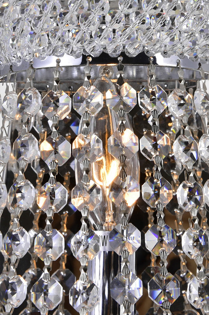 3 Light Wall Sconce With Chrome Finish